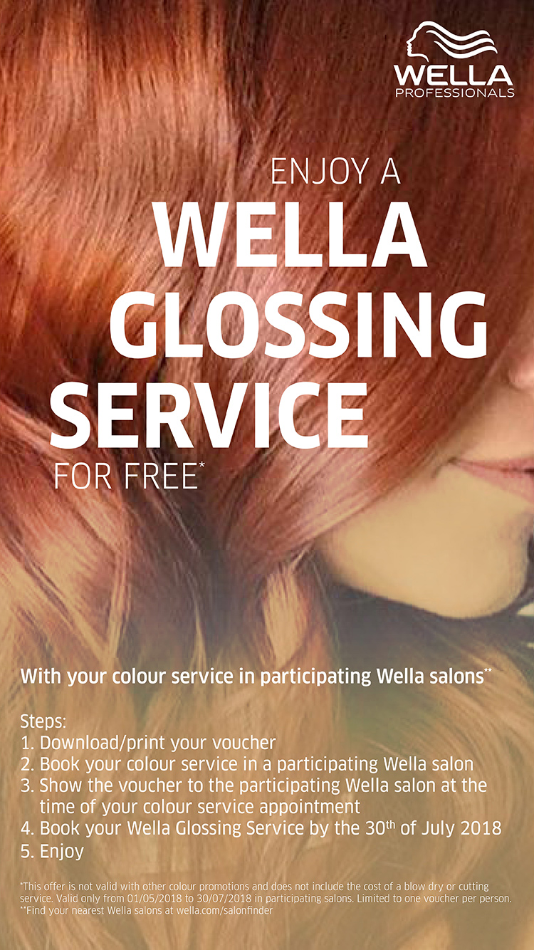 wella glossing service summer