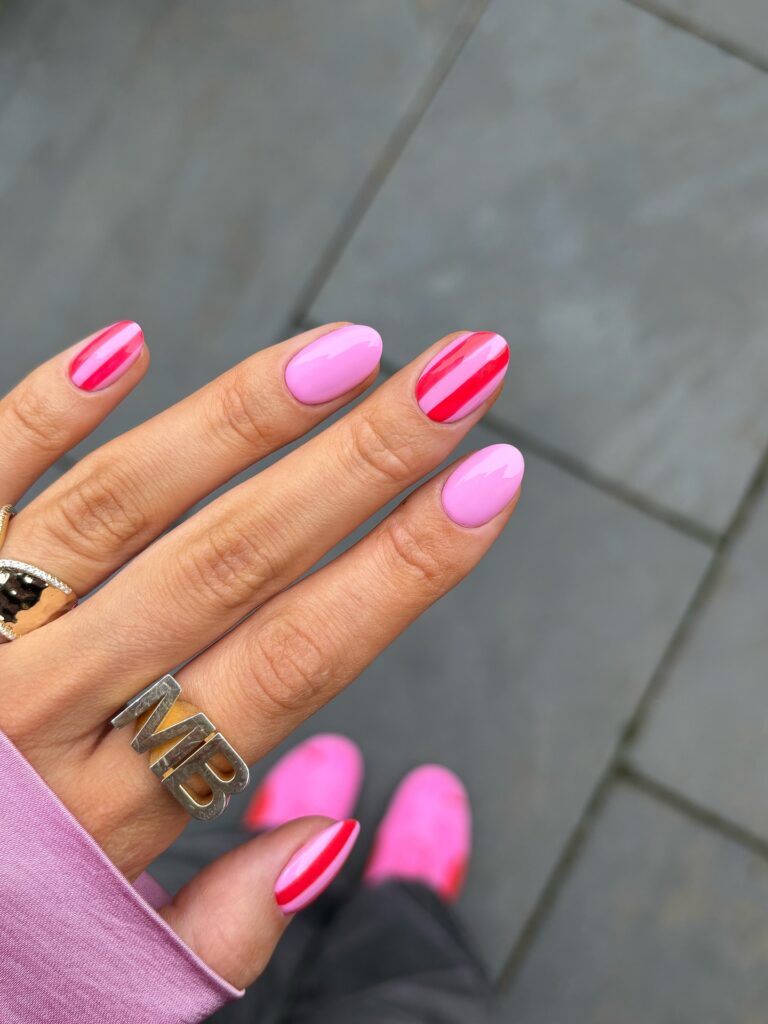 Spring 2026 Beauty Trends - Pop mood (Stripped nails) - thenaillologist | Treatwell